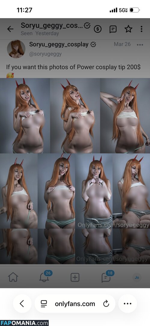 Eugenia Haruno / Soryu Geggy Cosplay / Soryugeggycosplay / soryu_geggy_cosplay / soryugeggy Desnudo OnlyFans  Foto filtrada #261
